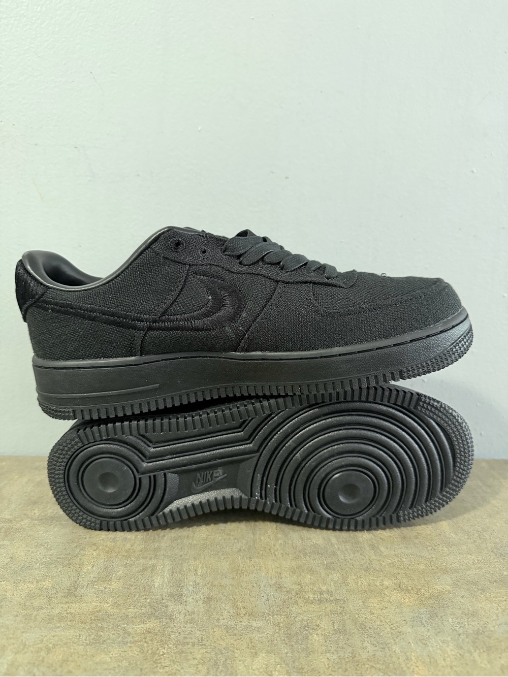 Stussy Men's Black Low-Top Knit Sneaker - Picture 3 of 5